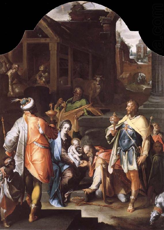 SPRANGER, Bartholomaeus The Adoration of the Kings china oil painting image